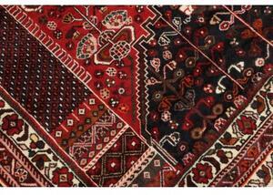 Tappeto Shiraz Fine Stilizzato Rosso Blu Scuro 175x278 Cm