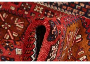 Tappeto Shiraz Fine Stilizzato Rosso Blu Scuro 150x240 Cm