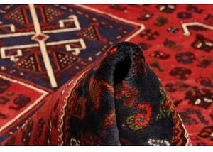 Tappeto Shiraz Stilizzato Rosso Mattone Blu Notte 160x258 Cm
