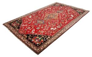 Tappeto Shiraz Fine Stilizzato Rosso Nero 173x282 Cm