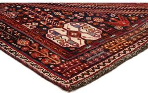 Tappeto Shiraz Stilizzato Rosso Mattone Blu Scuro 163x225 Cm