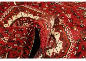 Tappeto Shiraz Stilizzato Rosso Nero 173x260 Cm