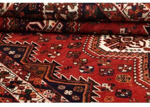 Tappeto Shiraz Geometrico Rosso Blu Scuro 160x258 Cm