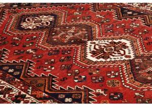 Tappeto Shiraz Geometrico Rosso Blu Scuro 160x258 Cm