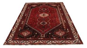 Tappeto Shiraz Stilizzato Rosso Mattone Nero 169x262 Cm