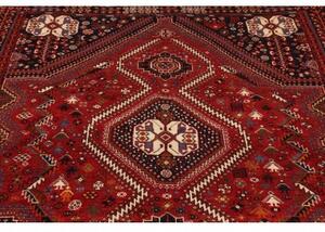 Tappeto Shiraz Stilizzato Rosso Mattone Blu Scuro 163x225 Cm