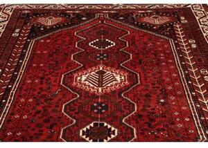 Tappeto Shiraz Stilizzato Rosso Mattone Nero 169x262 Cm