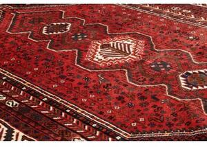 Tappeto Shiraz Stilizzato Rosso Mattone Nero 169x262 Cm