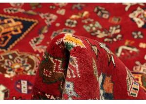 Tappeto Shiraz Fine Stilizzato Rosso Nero 173x282 Cm