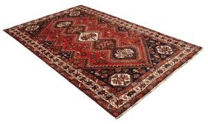 Tappeto Shiraz Geometrico Rosso Blu Scuro 160x258 Cm