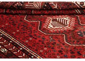 Tappeto Shiraz Stilizzato Rosso Mattone Nero 169x262 Cm