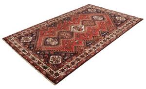 Tappeto Shiraz Geometrico Rosso Blu Scuro 160x258 Cm