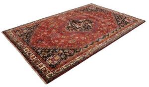 Tappeto Shiraz Stilizzato Rosso Blu Scuro 180x283 Cm