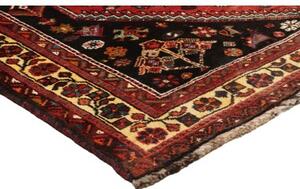 Tappeto Shiraz Stilizzato Rosso Nero 177x250 Cm