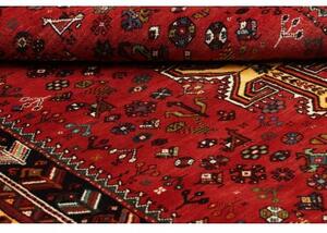 Tappeto Shiraz Stilizzato Rosso Nero 177x250 Cm
