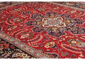 Tappeto Ardakan Medaglione Floreale Rosso Blu Scuro 255x362 Cm