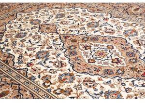 Tappeto Kashan Medaglione Floreale Beige Blu 200x308 Cm