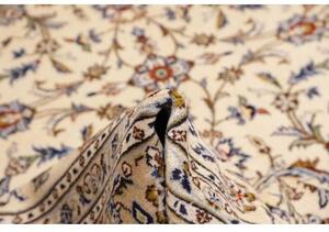 Tappeto Kashan Floreale Avorio Beige 258x367 Cm
