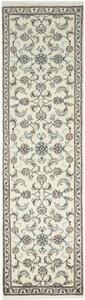 Tappeto Nain Kashmar Floreale Avorio Blu Corsia 78x290 Cm