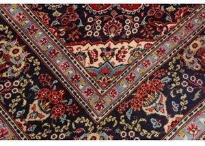Tappeto Ardakan Medaglione Floreale Rosso Blu Scuro 255x362 Cm