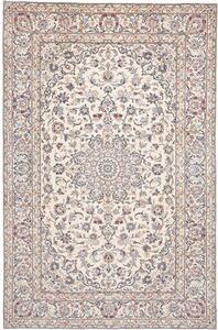 Tappeto Kashan Medaglione Floreale Avorio Blu 200x303 Cm