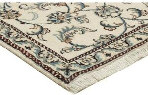 Tappeto Nain Kashmar Floreale Avorio Blu Corsia 78x290 Cm