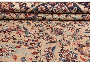 Tappeto Kashan Floreale Avorio Blu Scuro 308x480 Cm