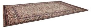 Tappeto Kashan Floreale Avorio Blu Scuro 308x480 Cm