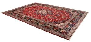 Tappeto Ardakan Medaglione Floreale Rosso Blu Scuro 255x362 Cm