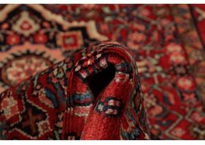 Tappeto Hamadan Stilizzato Rosso Blu Scuro Corsia 112x356 Cm