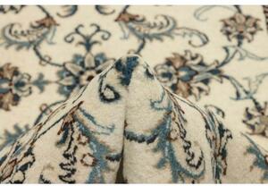 Tappeto Nain Kashmar Floreale Avorio Blu Corsia 78x290 Cm