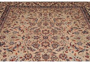 Tappeto Kashan Floreale Avorio Blu Scuro 308x480 Cm