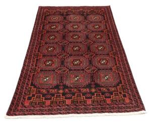 Tappeto Baluch Geometrico Rosso Mattone Nero 101x185 Cm