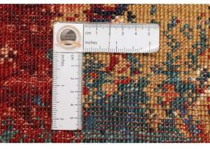 Tappeto Vintage Erased Medaglione Rosso Azzurro 295x415 Cm