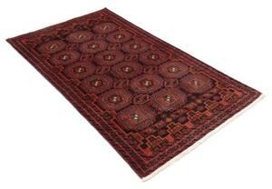 Tappeto Baluch Geometrico Rosso Mattone Nero 101x185 Cm