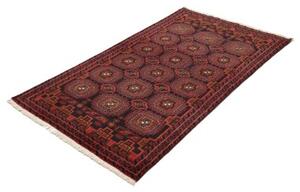 Tappeto Baluch Geometrico Rosso Mattone Nero 101x185 Cm