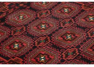 Tappeto Baluch Geometrico Rosso Mattone Nero 101x185 Cm