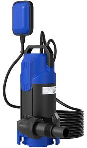 Outsunny Pompa d'Evacuazione Acque Cariche/Pulite Portata 20000L/H 750W profondità max. 7m interruttore a galleggiante 17x16x36cm nero | Aosom Italy