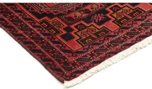 Tappeto Baluch Geometrico Rosso Mattone Nero 101x185 Cm