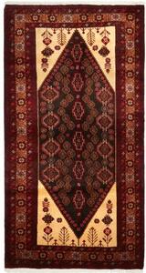 Tappeto Baluch Stilizzato Bordeaux Avorio 105x198 Cm
