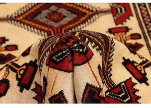 Tappeto Baluch Geometrico Rosso Avorio 108x194 Cm