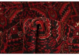 Tappeto Baluch Geometrico Rosso Scuro Nero 104x190 Cm