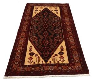 Tappeto Baluch Stilizzato Bordeaux Avorio 105x198 Cm