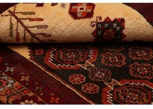 Tappeto Baluch Stilizzato Bordeaux Avorio 105x198 Cm