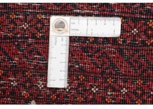 Tappeto Baluch Stilizzato Rosso Bordeaux Blu Scuro 108x208 Cm