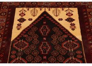 Tappeto Baluch Stilizzato Bordeaux Avorio 105x198 Cm