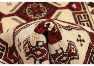 Tappeto Baluch Geometrico Rosso Avorio 95x192 Cm