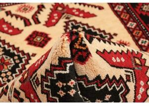 Tappeto Baluch Geometrico Beige Rosso 110x200 Cm