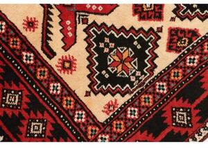 Tappeto Baluch Geometrico Beige Rosso 110x200 Cm