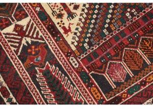 Tappeto Baluch Figurativo Rosso Scuro Avorio 108x205 Cm